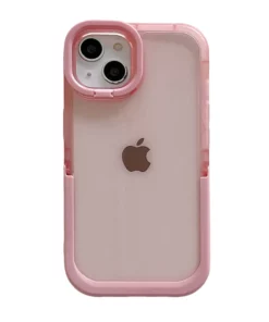 Double Stand Transparent TPU iPhone Case