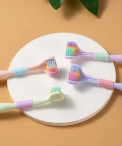 V-Shaped Three Sided Toothbrush