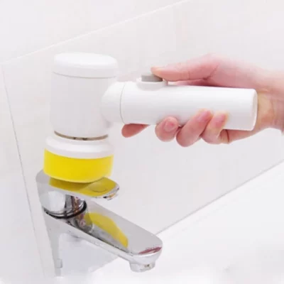 5-In-1 Cordless Electric Bathroom, Kitchen & Sofa Cleaning Brush