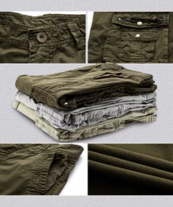 Mens Cotton Stylish Durable Cargo Shorts