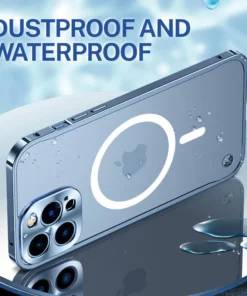 Metal Frame Magnetic Charging iPhone Case