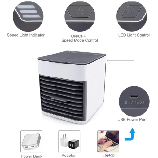 3 Ao amin'ny 1 Portable Air Cooling Fan