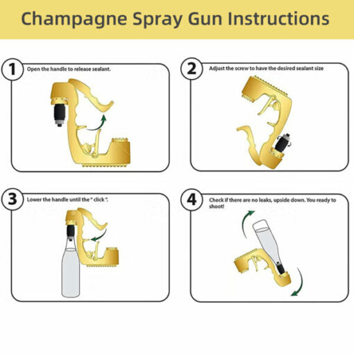 Pulverizador de pistola de champán