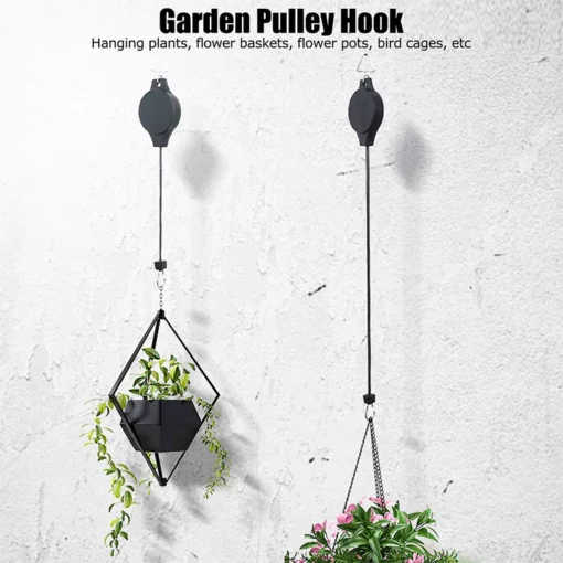 ガーデンバスケットポット、鳥の餌箱のための植物のプーリーセット