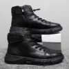 Italian High-top Lace Up Martin Leather Boots
