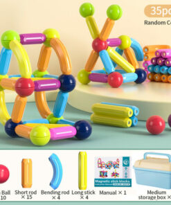 Magnetic Construction Stick Building Blocks Set