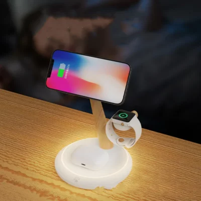 Magnetic Three In One Wireless Charging Stand
