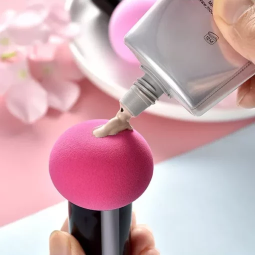 Svampe makeup svamp med håndtag
