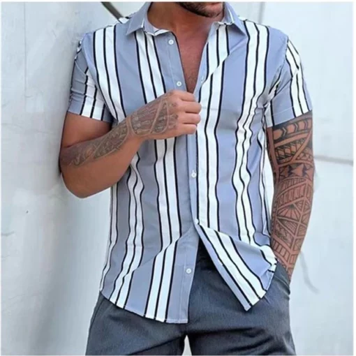 Cămașă Bbr Fashion Stripes pentru bărbați