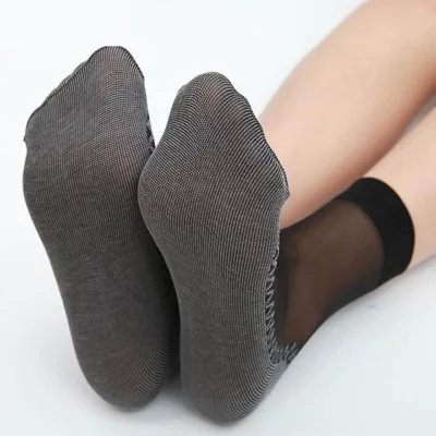 Silky Anti Slip Cotton Socks