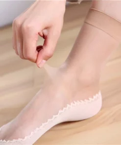 Silky Anti Slip Cotton Socks
