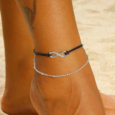 Simple Infinity Ankle Bracelet For Women