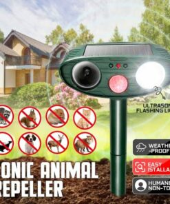 Solar Powered Ultrasonic Animal Repeller
