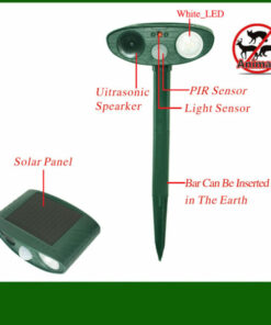 Solar Powered Ultrasonic Animal Repeller