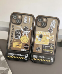 Space Astronaut Invisible Holder iPhone Case