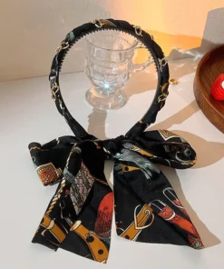 Retro Long Ribbon Headband