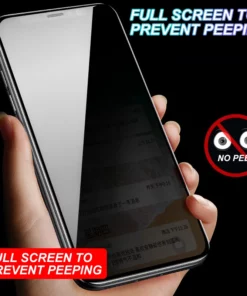 Anti Spy Screen Protector With Auto Alignment Kit For iPhone