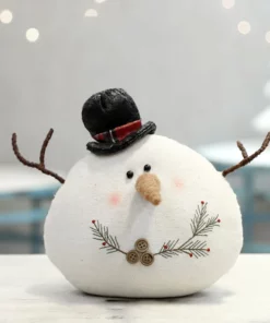 Snowman Plush Toy With Scarf And Hat