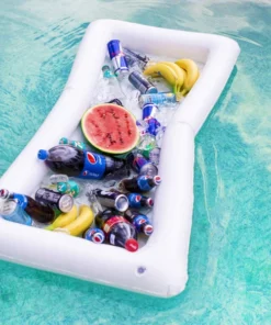 Inflatable Buffet Cooler Tray With Drain For Parties, Tailgating & Camping
