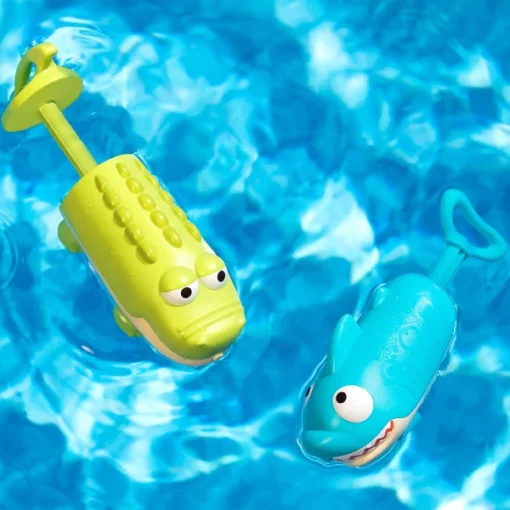 Brinquedo de esguicho de água de crocodilo e tubarão para crianças