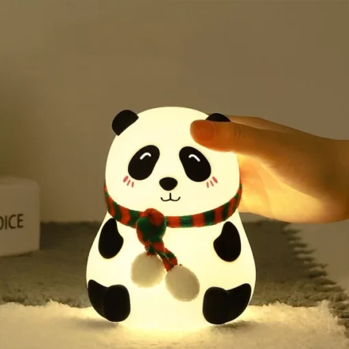 Luz de noche de panda bebé de 7 colores