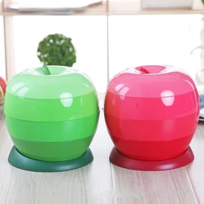 Space-Saving Apple Shaped Container