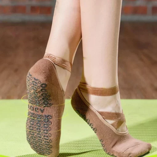 Non-Slip Ballerina Ballet Socks na may Grips