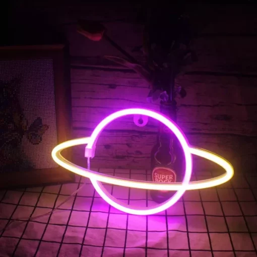Kapryśna lampa ścienna Neon Planet