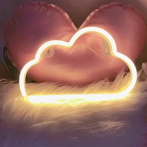 Cloud Neon Liicht Zeechen Fir Luxus Dekor Vibes