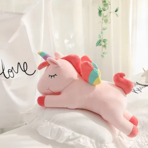 Yakanaka & Fluffy Rainbow Unicorn Plush Toy