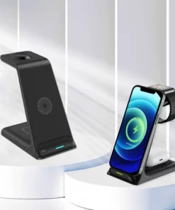 3 in 1 Wireless Charging Stand For Phone, Smartwatch & Airpods