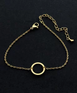 Adjustable Vintage Open Circle Bracelet