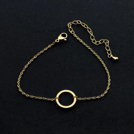 Adjustable Vintage Open Circle Bracelet