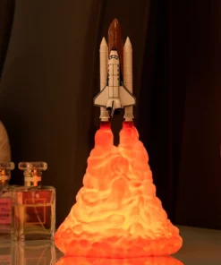 3D Space Shuttle Lamp Light For Night Décor