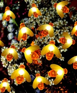 Battery Operated Honey Bee String Lights