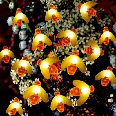 Battery Operated Honey Bee String Lights