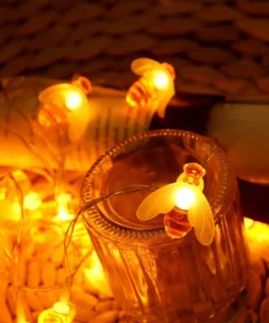 Battery Operated Honey Bee String Lights