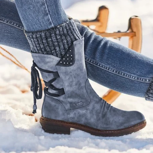 Lace Up Snow Boots