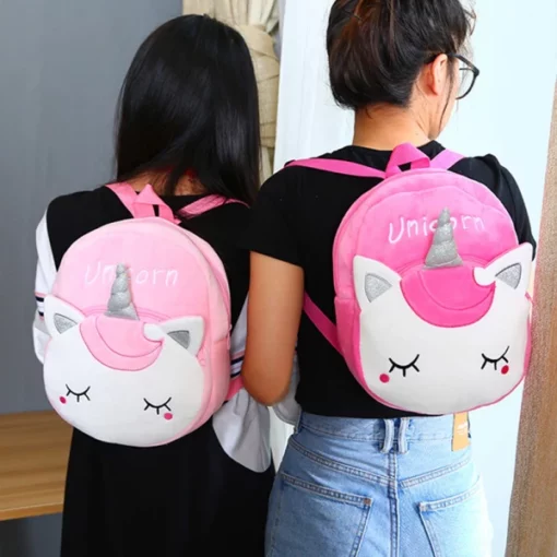 Симпатичный розовый рюкзак с единорогом