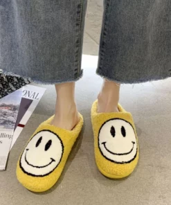 Smiley Face Slippers For A Comfy Experience