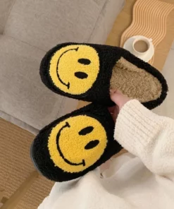Smiley Face Slippers For A Comfy Experience