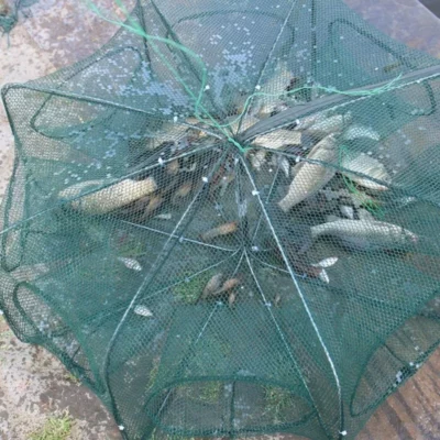 Foldable Fishing Hexagon Fishing Net Trap