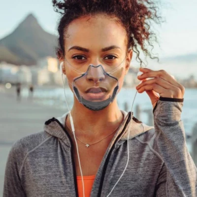 Reusable Filter Face Shield Mask Transparent