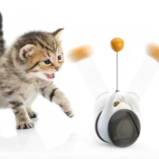 Interaktívna hračka pre mačky s automatickým vyvažovaním