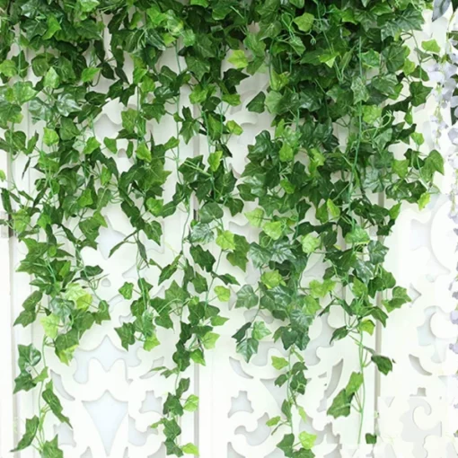Guirnalda de plantas de hojas de hiedra artificial