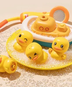 Electric Duck Boat Spray Bath Toy