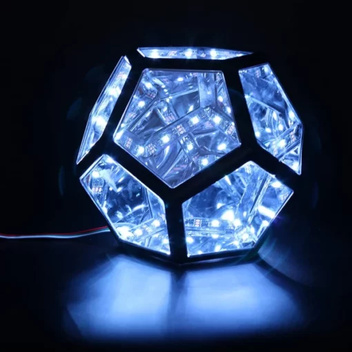 Color-Changing Infinite Dodecahedron Light