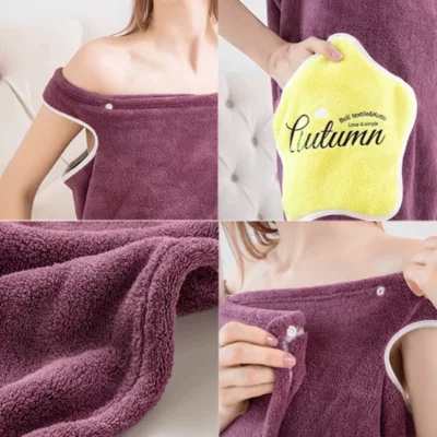 Wearable Bath Towel Robe