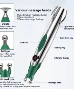 Meridian Electric Massage Pen for Pain Relief & Circulation Therapy