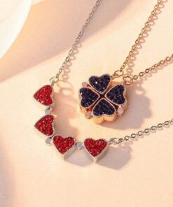 I Love You Roses Bloom Necklace in 100 Languages Gift Set